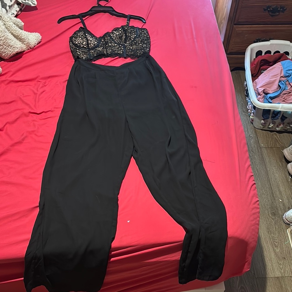 Elegant Black Lace Jumpsuit